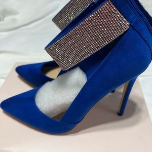 Justfab Shoes pumps Earlina Color: Cobalt Size 10 worn once excellent condition